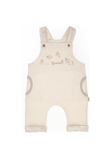 Bebek Salopet %100 Organik Pamuk, Bebek Ve Yenidoğan Serisi - Csy8183 Ekru