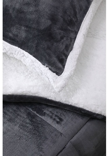 Comforter Tek Kişilik Battaniye Seti - Antrasit