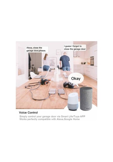 Novahub Akıllı Wifi Garaj Kapısı Açacağı Tuya Akıllı Yaşam App Uzaktan Zaman Ses Kontrolü 2.4 Ghz Ağlar Us