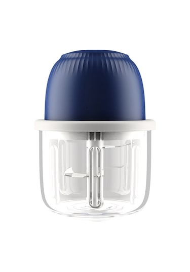 Elektrikli Sarımsak Doğrayıcı Gıda Doğrayıcı Kablosuz Mini Sarımsak Aletleri Mavi