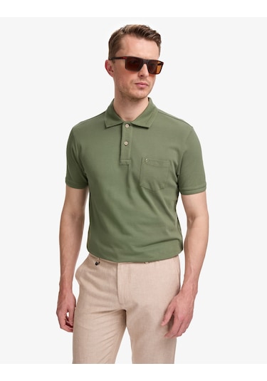 Pierre Cardin Erkek Haki Tişört Basic 50321144-vr027