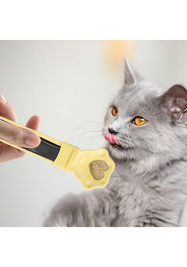 Tcherchi Pençe Şeklinde Kedi Pet Kedi Şerit Besleyici Kaşık