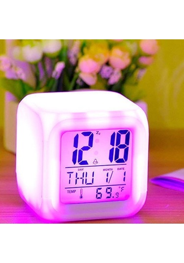 Renkli Çok Fonksiyonlu Dörtlü Çan Çocuk Elektronik Küçük Çalar Saat 2 Seti