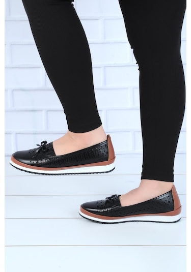 Wanetti 123-atm Siyah Kadın Babet Ayakkabı 001