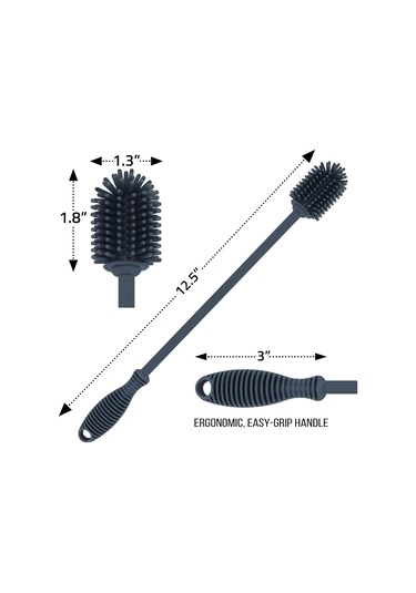 Silikon Şişe Fırçası Bir Fırça 12,5 İnç Şişe Temizleme Fırças