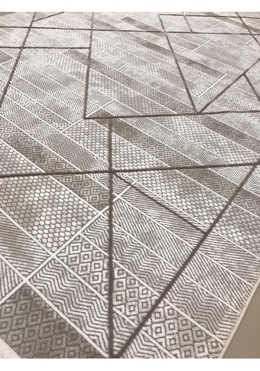 Merinos Halı Ritim 73338 070 Serisi Salon Oturma Yatak Odası Halısı Kahve