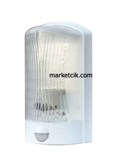 Mutlusan Hareket Sensörlü Duvar Armatürü Siyah