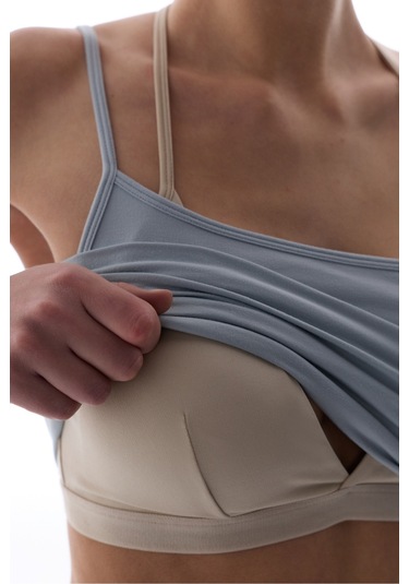 Penti Gri Layered Active Üst
