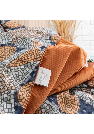 Schafer Home Premium Comfort Çift Kişilik Nevresim Takımı 6 Parça-kiremit Kiremit