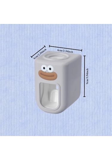 Elmpaly 2'li Rastgele Renk Duvar Askılı Otomatik Diş Macunu Sıkacağı Lazım Temizlik Banyo Aparatı 1