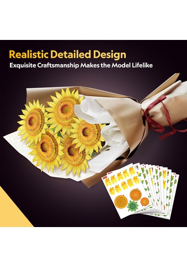 Büyük Ayçiçeği Buketi 3d Puzzle P866h