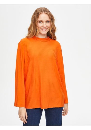 Relax Dik Yaka Kaşkorse Sweatshirt 69756 U6975661 Orange