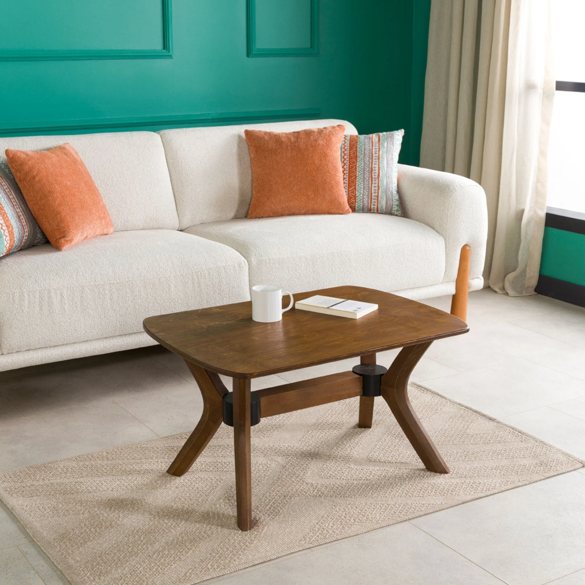 Furnirem Dikdörtgen Orta Sehpa 100 X 60 X 45 Cm Ceviz