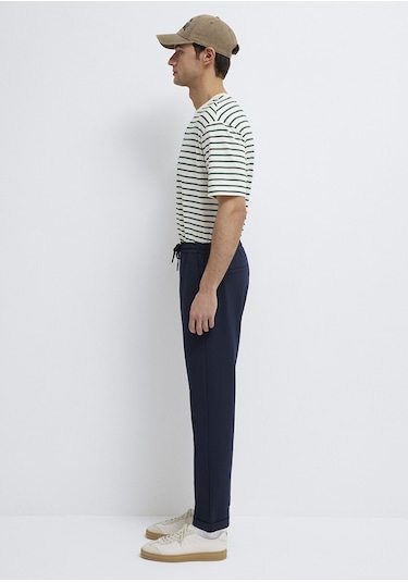 Mavi - Lacivert Örme Pantolon 0010460-86623 Lacivert