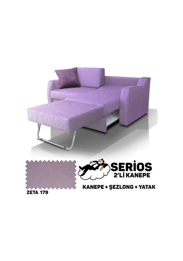 Serios Şezlonglu Yataklı Kanepe - Zeta 179