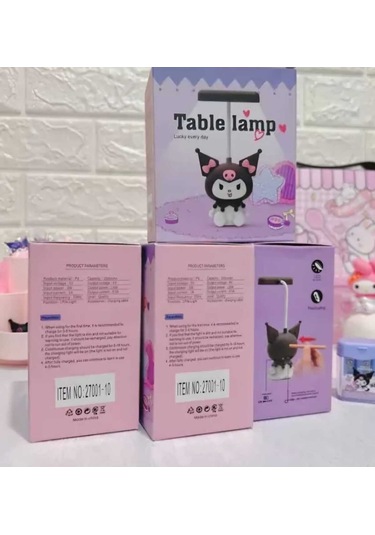 Sevimli Şarjlı Esnek Oynar Başlıklı Masa & Gece Lambası Kalem Traşlı Çok Renkli