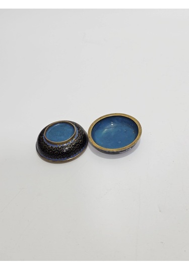 Antika Cloisonne Minyatür Kutu 5,5x3,0cm 071