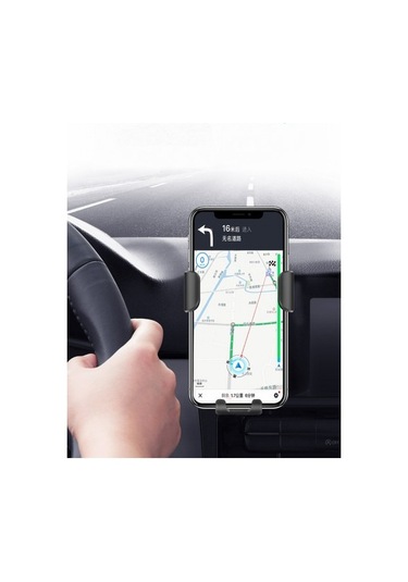 Wisdomselect Kablosuz Araç Şarj Cihazı, Cep Telefonu Şarj Cihazı, Cep Telefonu Tutucusu, Kablosuz Şarj Cihazı Siyah Vantuzlu Siyah 7wl8fb