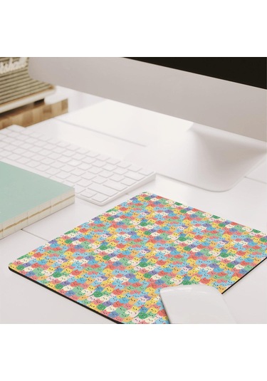 Cat Desenli Mouse Pad 20x22.5cm, Kaymaz Rubber, Suya Dayanıklı-a9