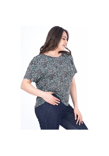 Düşük Kol Rahat Tişört (532254277)