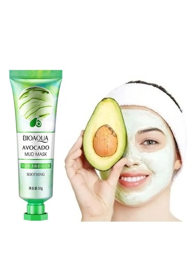 Bioaqua Avokado İçerikli Arındırıcı ve Nemlendirici Çamur Kil Maskesi 50 G