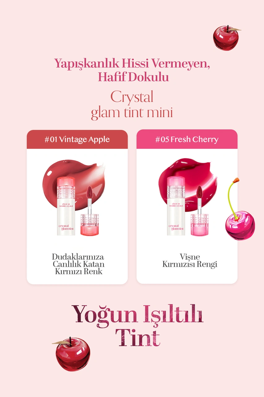 Clio Tint Crystal Glam Tint Mini 05 Fresh Cherry