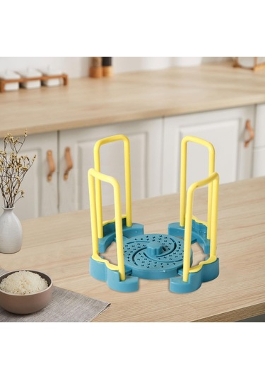Suntek Magideal Bulaşık Kurutma Rafı Esnek Uzatılabilir Sarı-ve-mavi