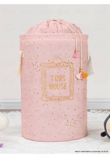 Etic Alas Baby Yuvarlak Sepet Pembe Beyaz