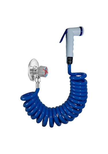 Plasyay Spiral Şattaf Başlıklı Taharet Matik 3/8 Bağlantılı 2.5 M