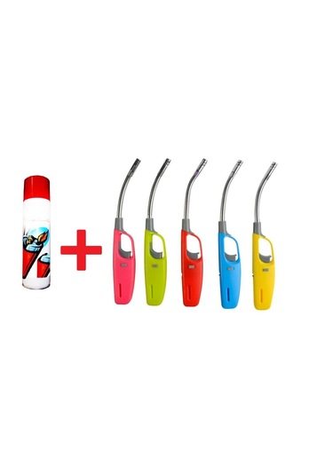 Hırdawhat Uzun Mutfak Çakmağı 5 Adet Ve Çakmak Gazı 1 Adet