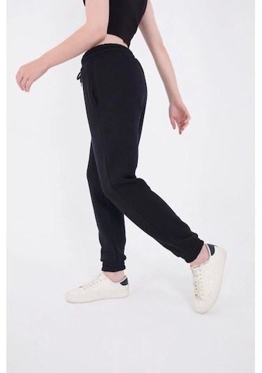 Reka Moda Üç İplik Lastikli Baskılı Eşofman Pantolon - Lacivert Lacivert