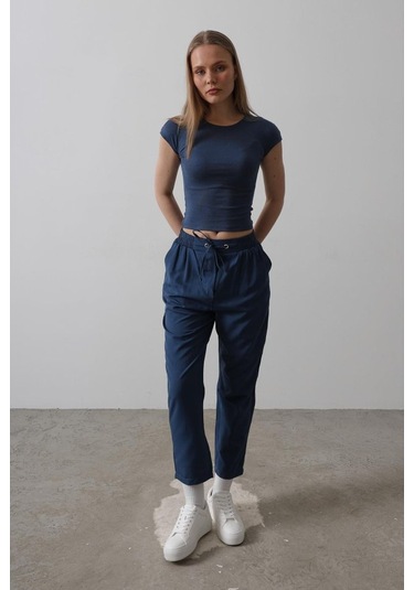 Pantolon - İndigo İndigo