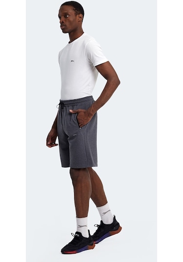 Slazenger KAARLO Erkek Cepli Koyu Gri Şort