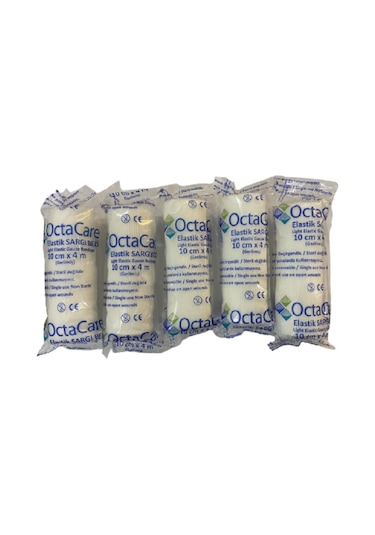 Octacare Elastik Sargı Bezi 10 CM x 4 M 5 Adet