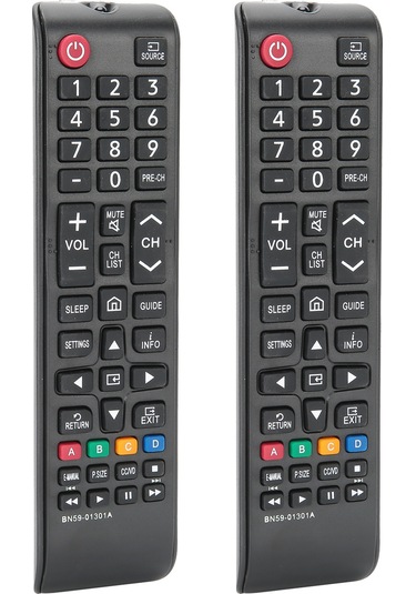 Konesam 2 Adet Bn59-01301a Samsung Tv Kumandası, Abs Malzeme, Kolay Kurulum, Pil Dahil Değil Un32n5300, Un43nu6900 Ve Diğer Modeller İçin Uyumlu