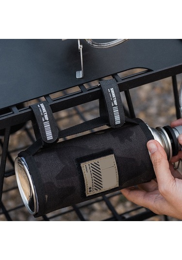 Shinetrip 2 Adet Çok Fonksiyonlu Taşınabilir Kamp Dokuma Kemer 180mm Siyah