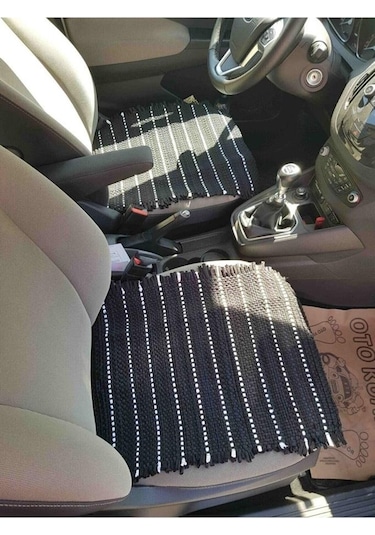 Oto Koltuk Koruyucu Kılıf Hasır Araba Örtü Kilim 3 Parça