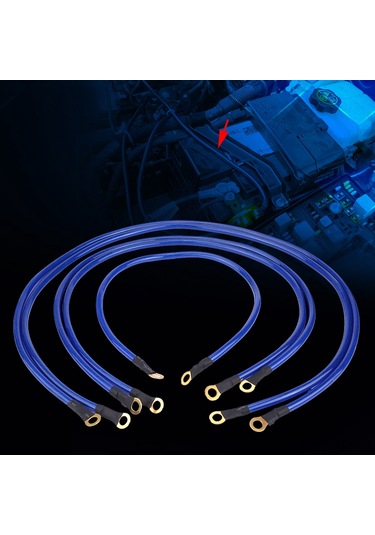 Xiyyadms Araba Performansı Geliştirici 5'li Güçlü Toprak Kablosu - Başlangıç Hızı, Motor Gücü, Akü Ömrü Ve Far Parlaklığı Artırıcı