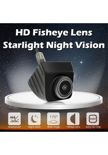 Kangvka Oto Geri Video Kamerası Ahd 720p Gece Görüşü 170 Dönüştürülebilir Ccd Gümüş Evrensel Araç Kamerası