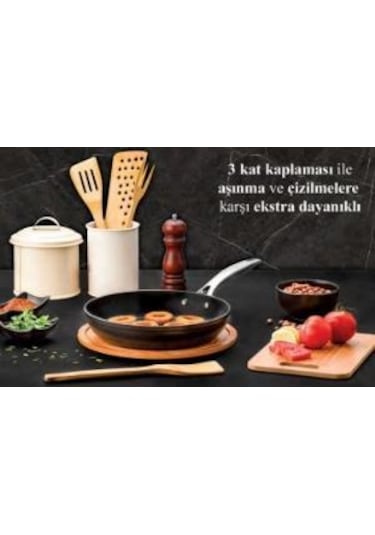 Evimsaray Tava Arte Diamond 24cm siyah