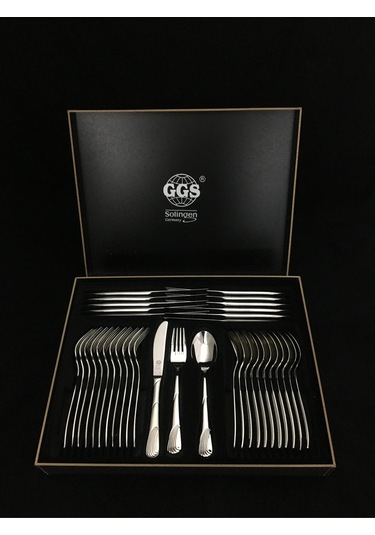 Ggs Solingen Petra Mat 96 Parça Çatal Kaşık Bıçak Takımı Füme