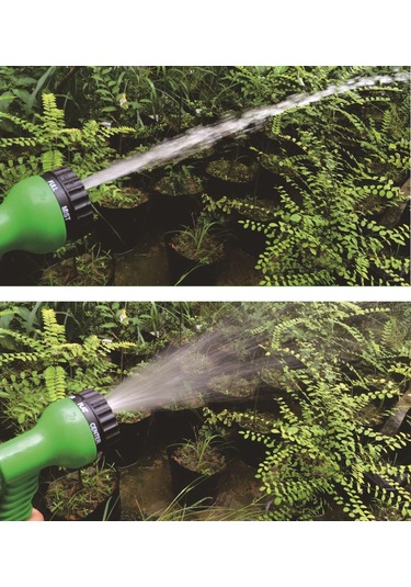 Sones 100ft Bahçe Sulama 3 Kez Teleskopik Boru Sihirli Esnek Bahçe Hortumu Plastik Hortumlu Genişletilebilir Sulama Hortumu Sprey Tabancalı Teleskopik Boru, Rastgele Renk Teslimatı