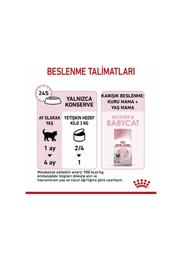 Royal Canin Mother Babycat Kedi Konservesi 195 Gr 12 Adet