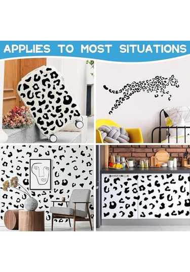 10 Yaprak Çıkarılabilir Soy Ve Yap Duvar Kağıdı Leopar Desenli Duvar Çıkartması Siyah Leopar Benekli Duvar Çıkartmaları Vinil Kendin Yap Yatak Odası Çocuk Odası Ev Dekorasyonu İçin Siyah & Sarı Sarı - Siyah 10 Yaprak Çıkarılabilir Soy Ve Yap Duvar Kağıdı Leopar Desenli Duvar Çıkartması Siyah Leopar Benekli Duvar Çıkartmaları Vinil Kendin Yap Yatak Odası Çocuk Odası Ev Dekorasyonu İçin Siyah & Sarı Sarı - Siyah