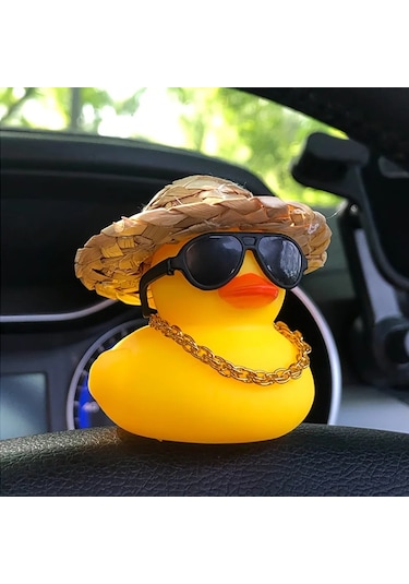 1 Pc Çim Şapka Sarı Ördek Araba Aksesuarları Araba Dekorasyonları Acemi Sürücü Orange 1 Piece Set