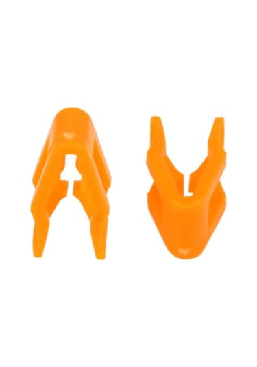 Dianziye 30 Adet Turuncu Plastik Ford F-150 Mustang Dodge Challenger Panjur Kapak Sabit Tutucu Klips 8.2mm Delik Uyumlu