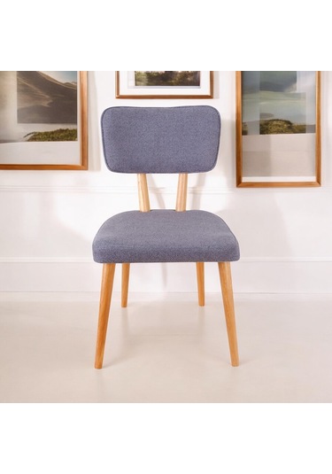 Polly Ahşap Sandalye Gri 1 Adet