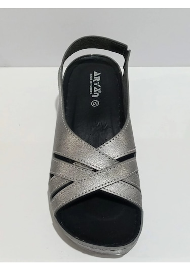 Aryan 37-759 Anatomic Kadın Dolgu Topuk Sandalet Bej