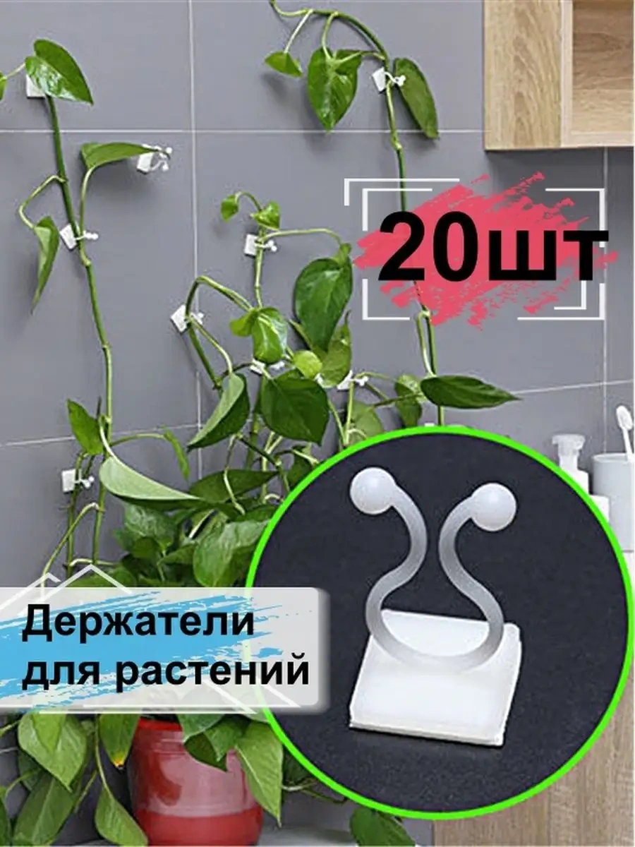 Greduha Bitki Dikimi İçin Duvar Tipi 20 Adet Klipsli Bitki Desteği 169153435