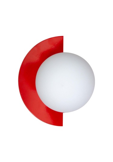 Yarım Dünya Aplik Fişli Kırmızı